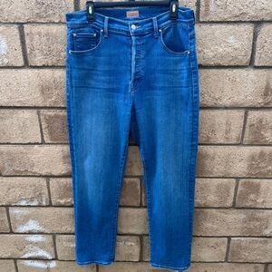 Mother Denim High Waisted Hiker Hover Jeans